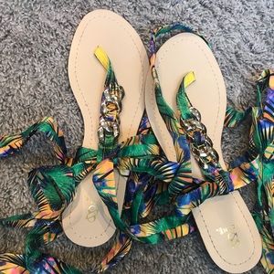 Cute lace-up sandals!!!